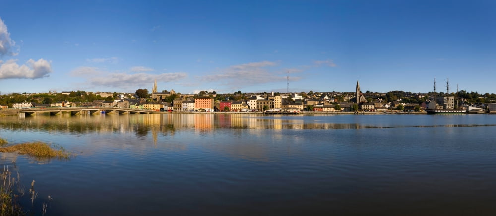 Bridge across a river New Ross River Barrow County Wexford Republic of Ireland Canvas Art - Panoramic Images (36 x 12)