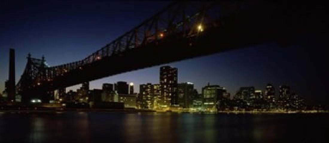 Bridge across a river Queensboro Bridge East River Manhattan New York City New York State USA Canvas Art - Panoramic Images (15 x 7)