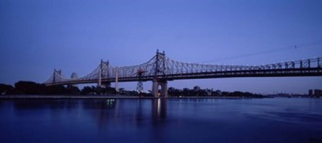 Bridge across a river Queensboro Bridge East River Manhattan New York City New York State USA Canvas Art - Panoramic Images (15 x 7)