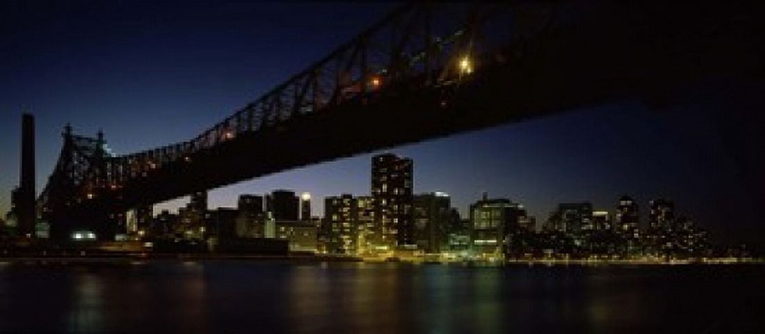 Bridge across a river Queensboro Bridge East River Manhattan New York City New York State USA Canvas Art - Panoramic Images (30 x 14)