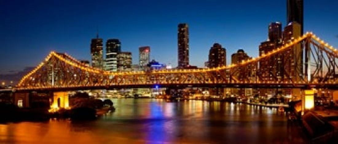 Bridge across a river Story Bridge Brisbane River Brisbane Queensland Australia Canvas Art - Panoramic Images (30 x 13)