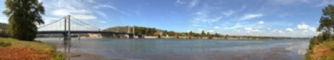 Bridge across a river Tain-lHermitage Rhone River Rhone-Alpes France Canvas Art - Panoramic Images (22 x 4)