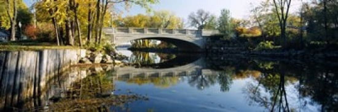 Bridge across a river Yahara River Madison Dane County Wisconsin USA Canvas Art - Panoramic Images (18 x 6)