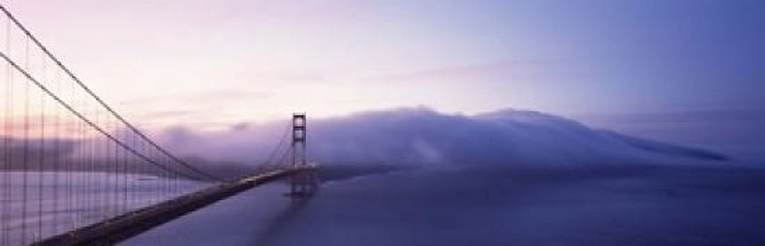 Bridge across the sea Golden Gate Bridge San Francisco California USA Canvas Art - Panoramic Images (18 x 6)