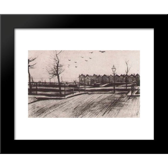 Bridge near the Schenkweg 20x24 Framed Art Print by Vincent van Gogh
