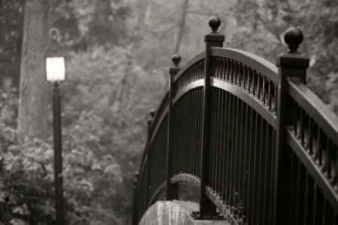 Bridge of Light I BandW Canvas Art - Vitaly Geyman (24 x 36)