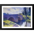 thumbnail image 1 of Bridge of Saint Medard at Midday 38x28 Large Black Wood Framed Print Art by Henri Martin, 1 of 2