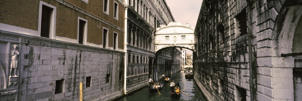 Bridge of Sighs Venice Veneto Italy Canvas Art - Panoramic Images (36 x 12)