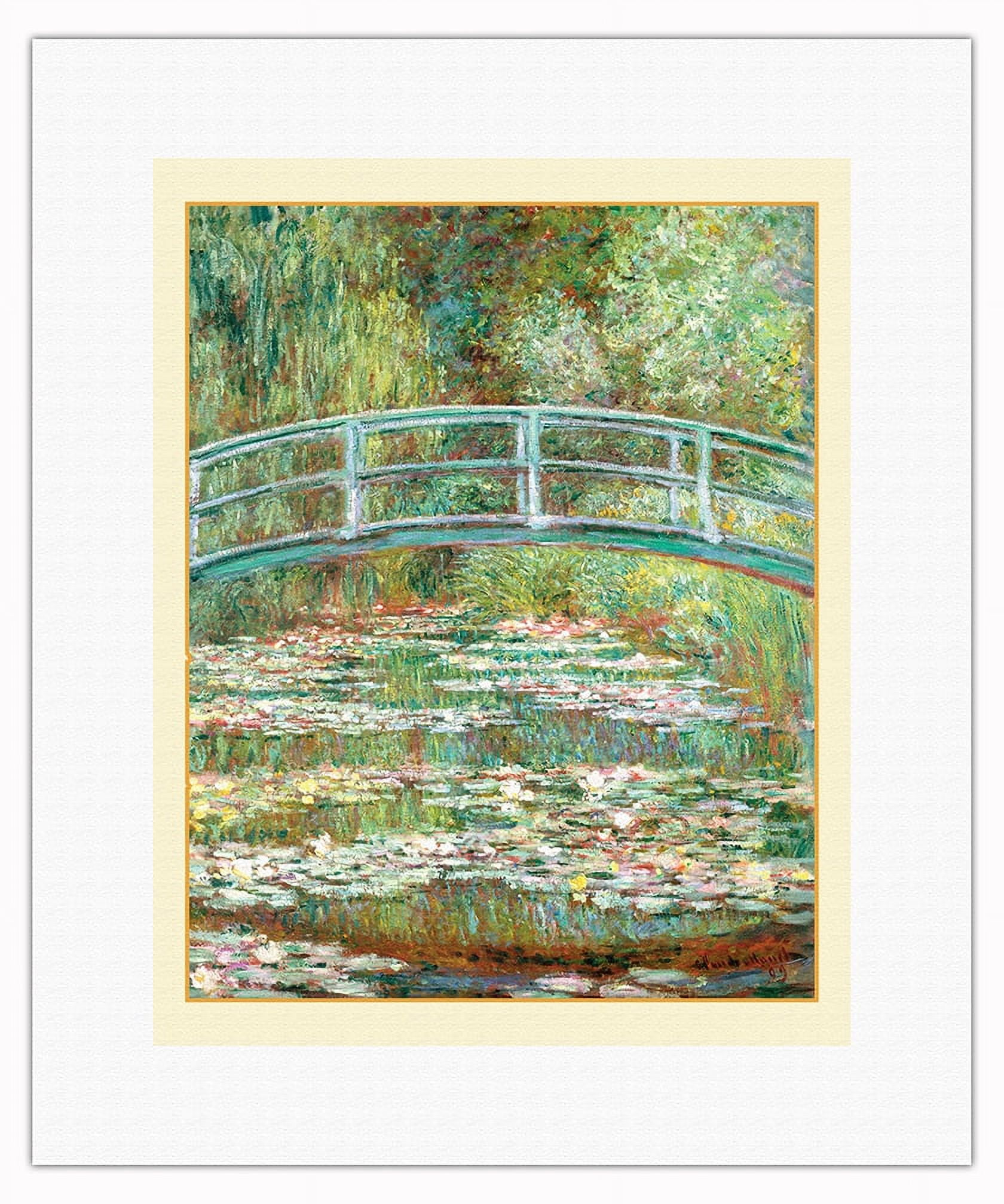 Bridge over a Pond of Water Lilies - From an Original Color