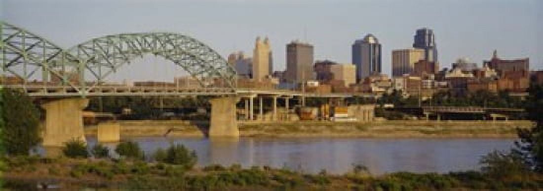 Bridge over a river Kansas city Missouri USA Canvas Art - Panoramic Images (18 x 7)
