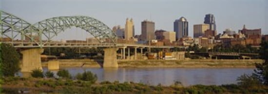 Bridge over a river Kansas city Missouri USA Canvas Art - Panoramic Images (36 x 13)