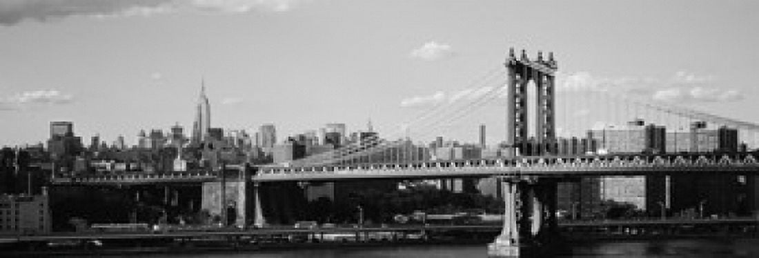 Bridge over a river Manhattan Bridge Manhattan New York City New York State USA Canvas Art - Panoramic Images (36 x 13)