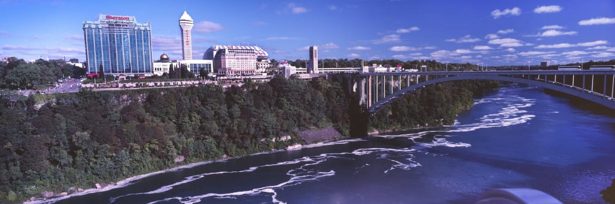 Bridge over river from Niagara Falls Niagara River Niagara County New York State USA Canvas Art - Panoramic Images (27 x 9)