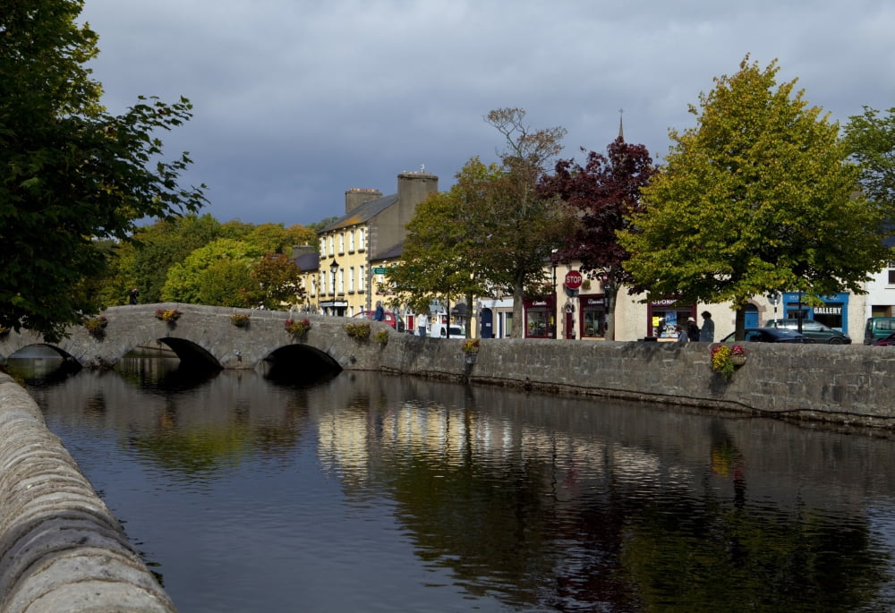 Bridge over the River Carrowbeg Running Through The Mall Westport County Mayo Ireland Canvas Art - Panoramic Images (24 x 18)