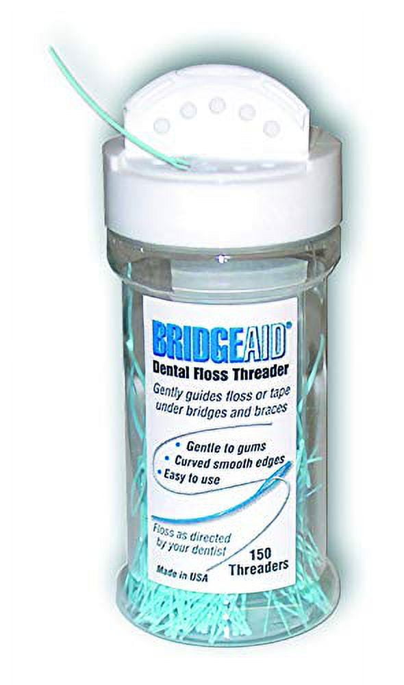 BridgeAid Dental Floss Threader Dispenser, 150 Threaders Each Buy 5