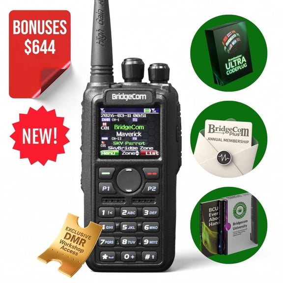 BridgeCom Maverick Dual Band DMR/Analog Radio