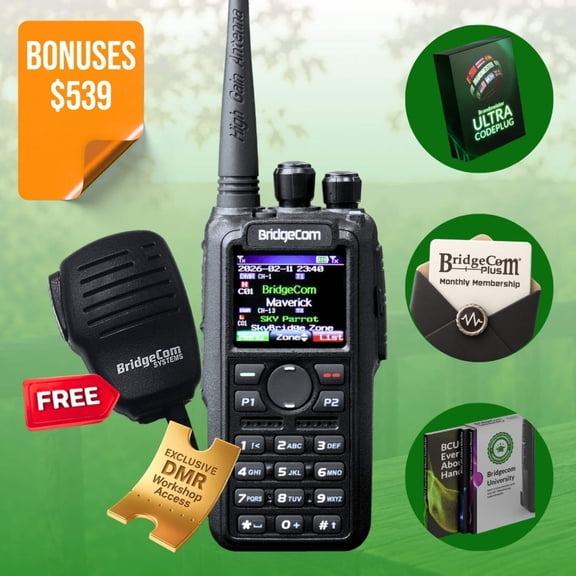 BridgeCom Maverick Dual Band DMR/Analog Radio