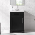 thumbnail image 1 of BridgePoint Home Clara 24" Single Sink Bathroom Vanity in Black with White Stone Top, 1 of 17
