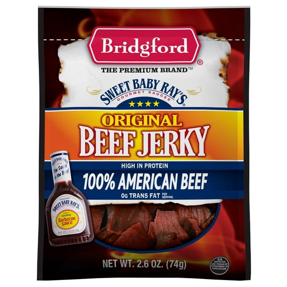 Bridgeford Sweet Baby Rays Original Beef Jerky, 2.6 oz