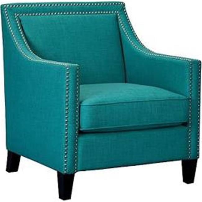 Bridgehampton Mid-Century Black Faux Leather Accent Chair