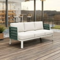 thumbnail image 1 of Bridgehampton Sofa White Sofa, Modern Style, Seats up to 3, Aluminum, Outdoor Living, 1 of 5