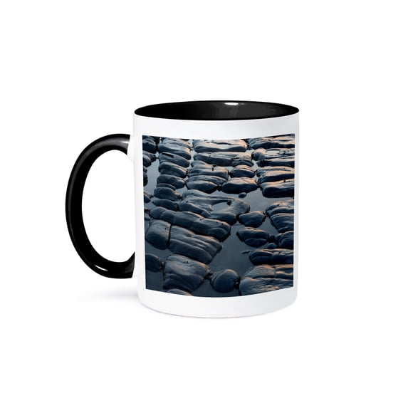 3drose, Bridgend, South Wales, Uk, 11oz Two-tone Black Mug