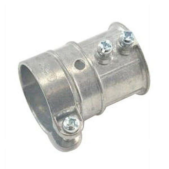 Bridgeport 284-DC Ball Burnished Mirror Smooth Die Cast Zinc EMT To FMC Transition Coupling 1-1/4-Inch