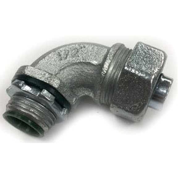 Bridgeport 474-SLTI, Liquidtight Conduit Connector, 1-1/2In Fe 90 Deg Ins, 1 PC