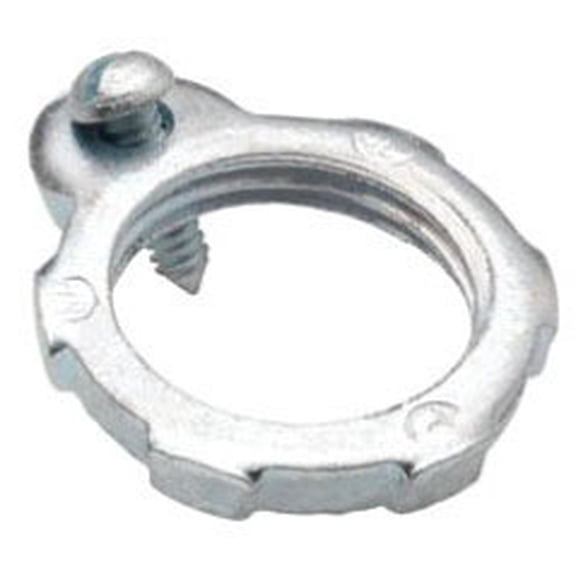 Bridgeport Fittings 130-S, Conduit Bonding Locknut, 4In Steel Grounding, 1 PC