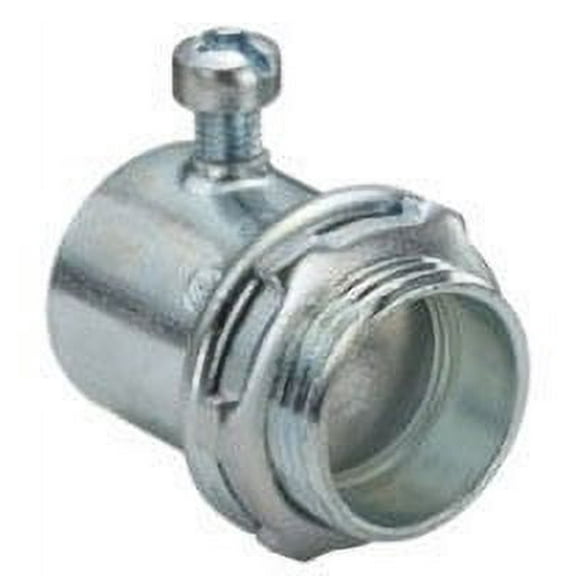 Bridgeport Fittings 232, EMT Connector, 1 Set Screw Conn. Steel, 1 PC