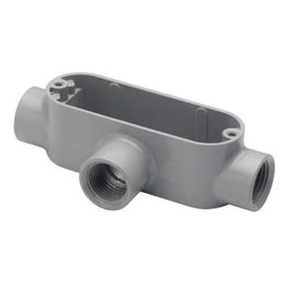 Bridgeport Fittings T-45, Conduit Body, 1-1/2In T Rgd Cond. Body Alum, 1 PC