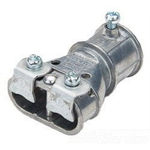 Bridgeport Mighty-Merge 4157-DC Conduit Combination Coupling, 3/4 in, for Use with EMT/AC/MC and FMC, Die Cast Zinc