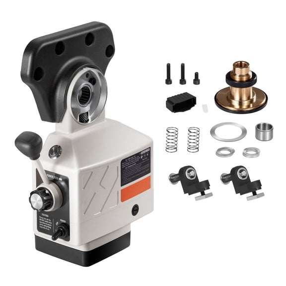 Bridgeport Milling Machine Power Feed, 450 in-lb Torque&0-200 RPM Speed, 120V Table Feeder for Knee Mills with 5/8" Shaft