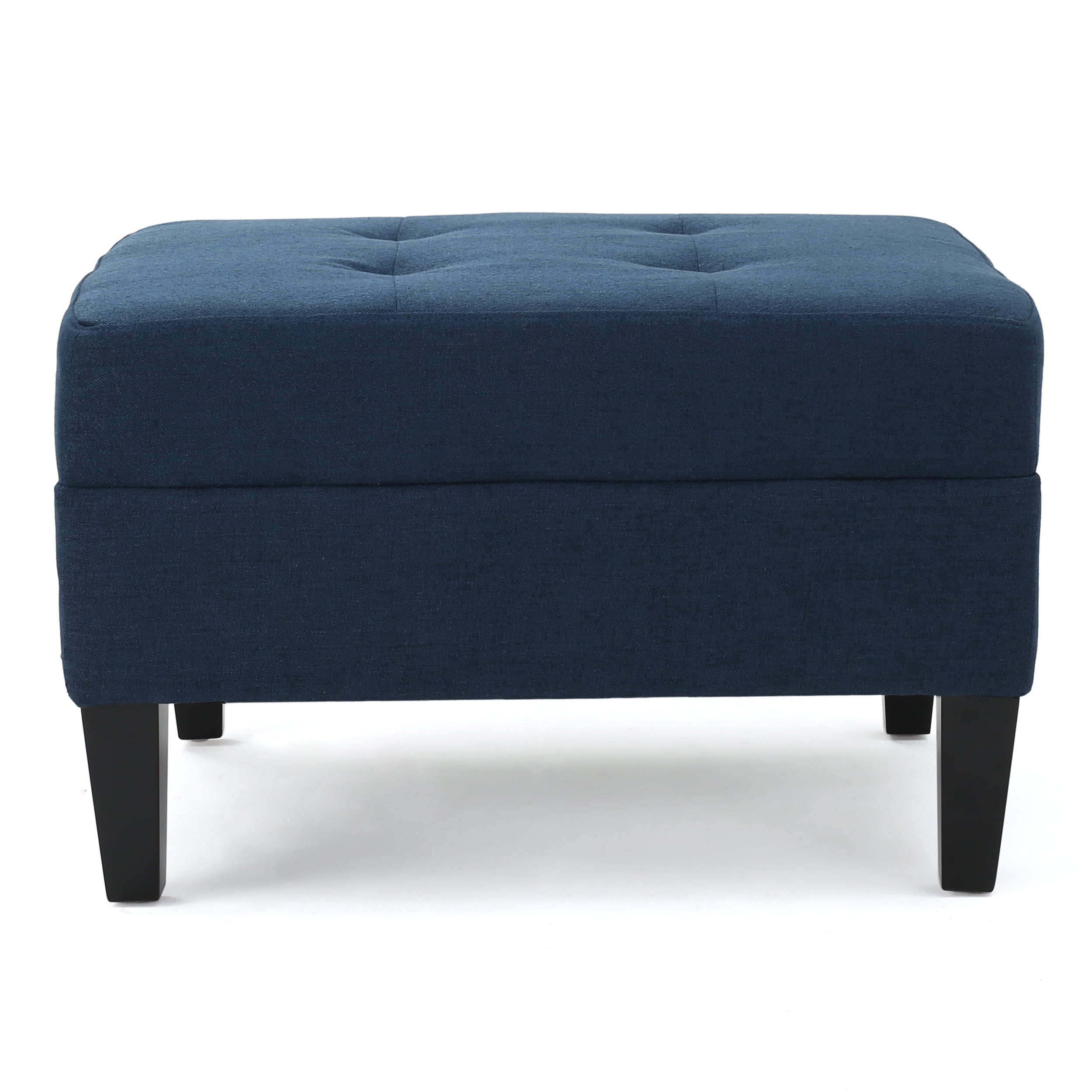 Bridger Classic Tufted Ottoman in Mid-Century Blue