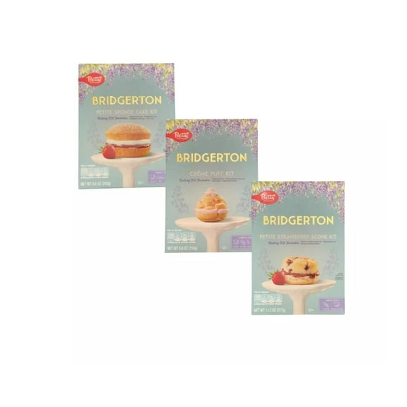 Bridgerton Baking Kit Bundle, Petite Strawberry Scone, Biscuit Puff, and Petite Scone Kits
