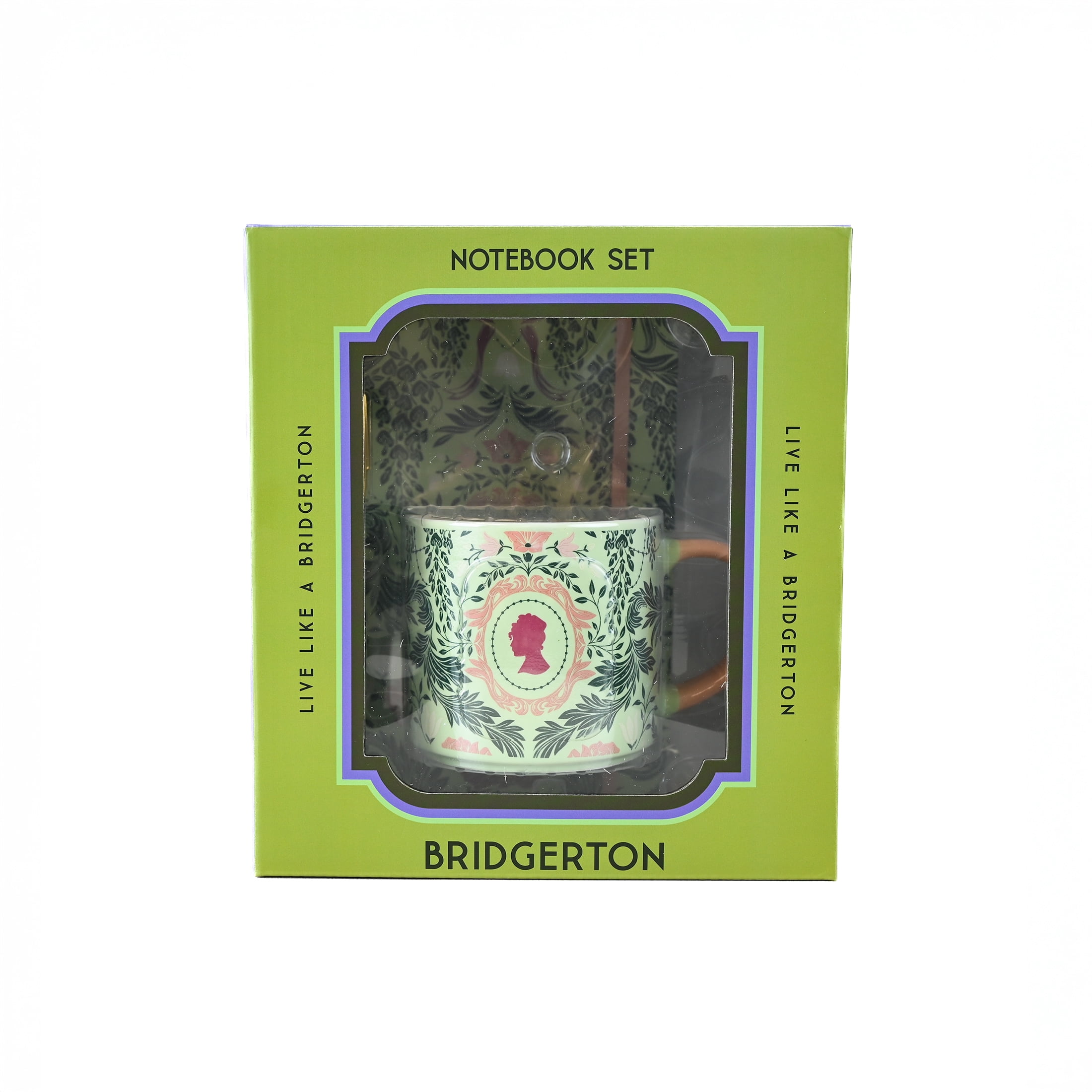 Bridgerton, Notebook with Pen and Ceramic Mug Set, Tea Keep a Note, Official Netflix Collection