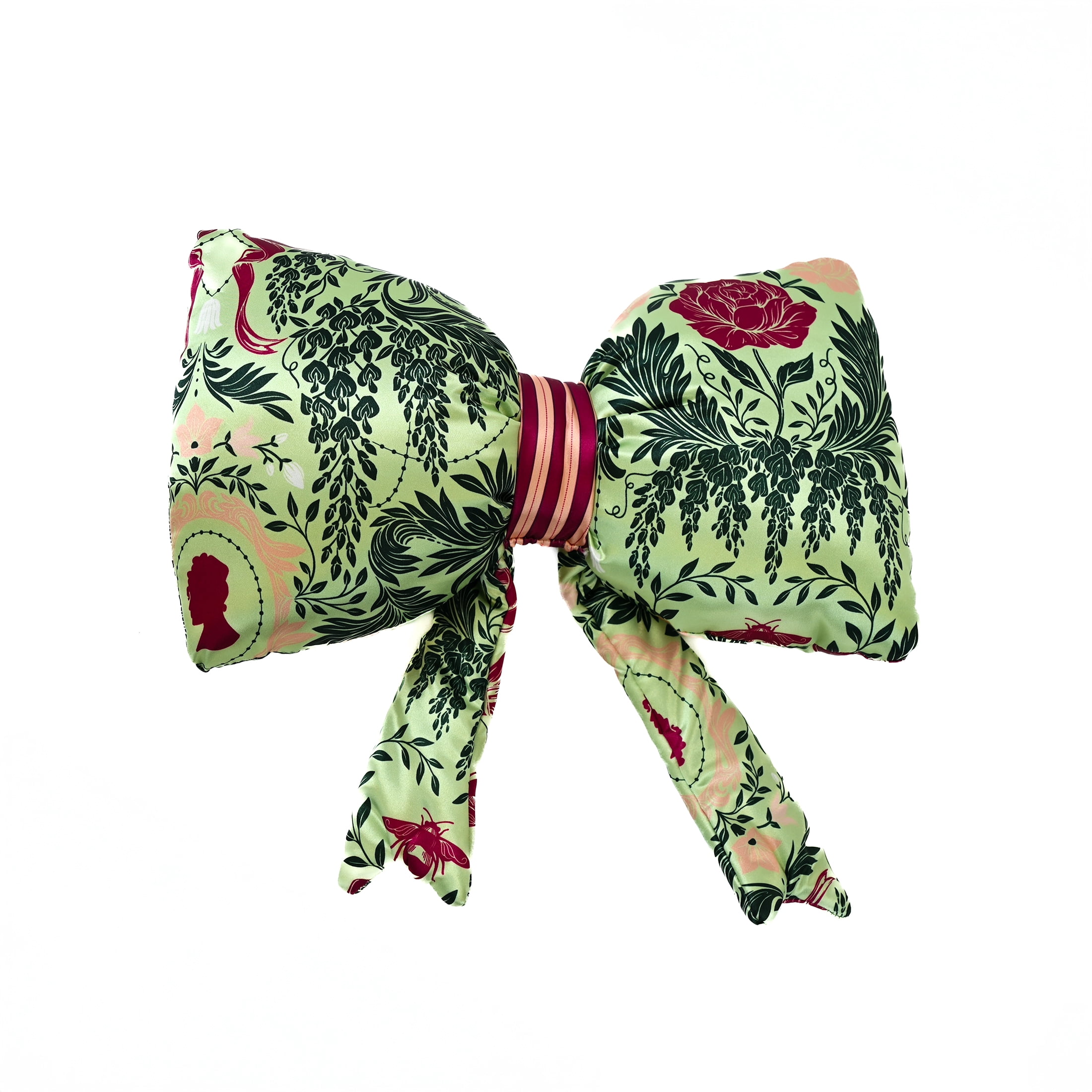 Bridgerton, Satin Bow Pillow 14" X 14", Bow to Impresston