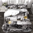 thumbnail image 1 of Bridges Modern Architecture 3d Duvet Cover Set King Full Twin Size Bed Linen Set, 1 of 5