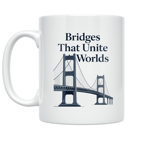 Bridges That Unite Worlds - Bridge Builder - 11 oz Ceramic Coffee Mug