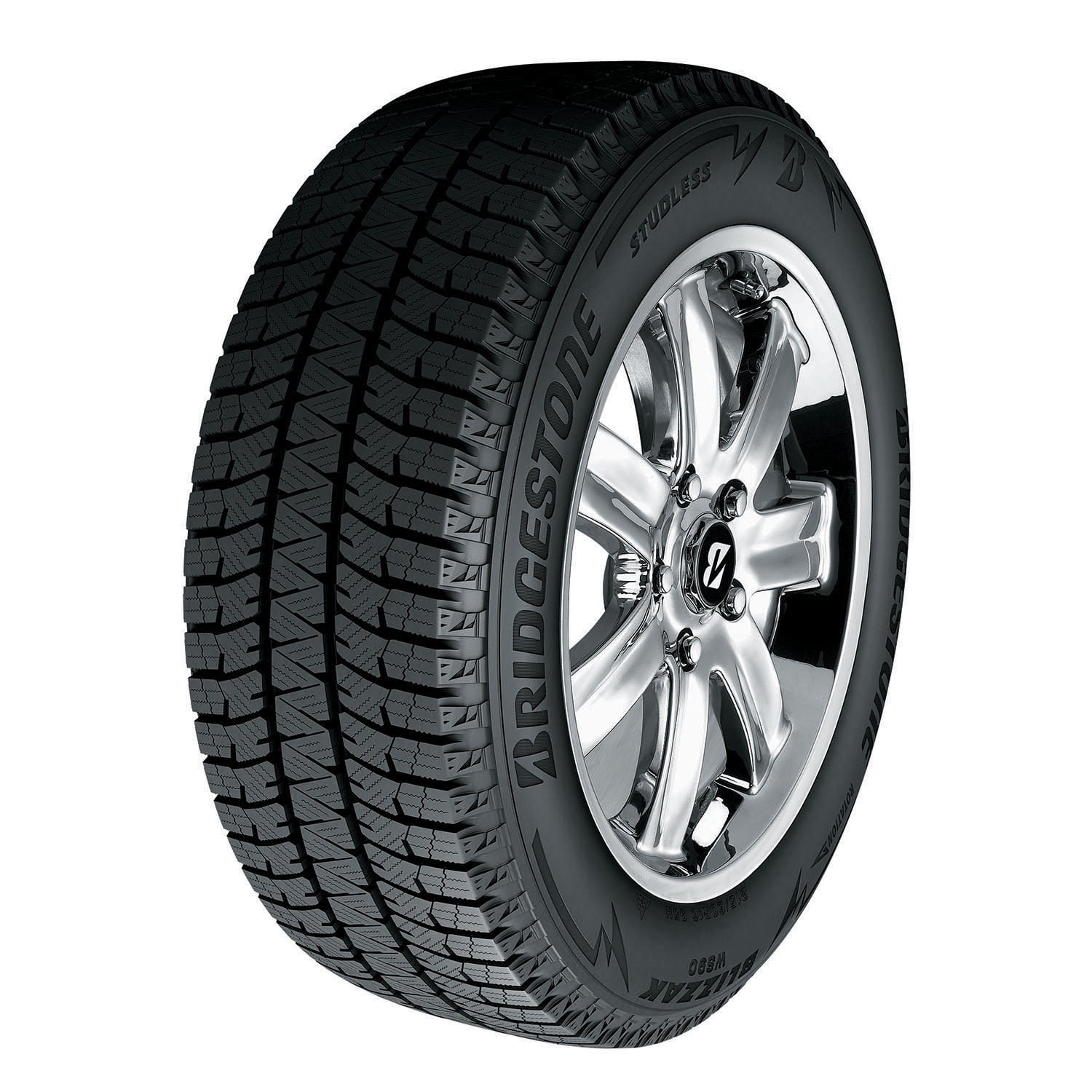 Bridgestone Blizzak WS90 Winter 205/65R16 95T Passenger Tire Fits: 2016-21  Chevrolet Malibu L, 2012-13 Toyota Camry Hybrid LE