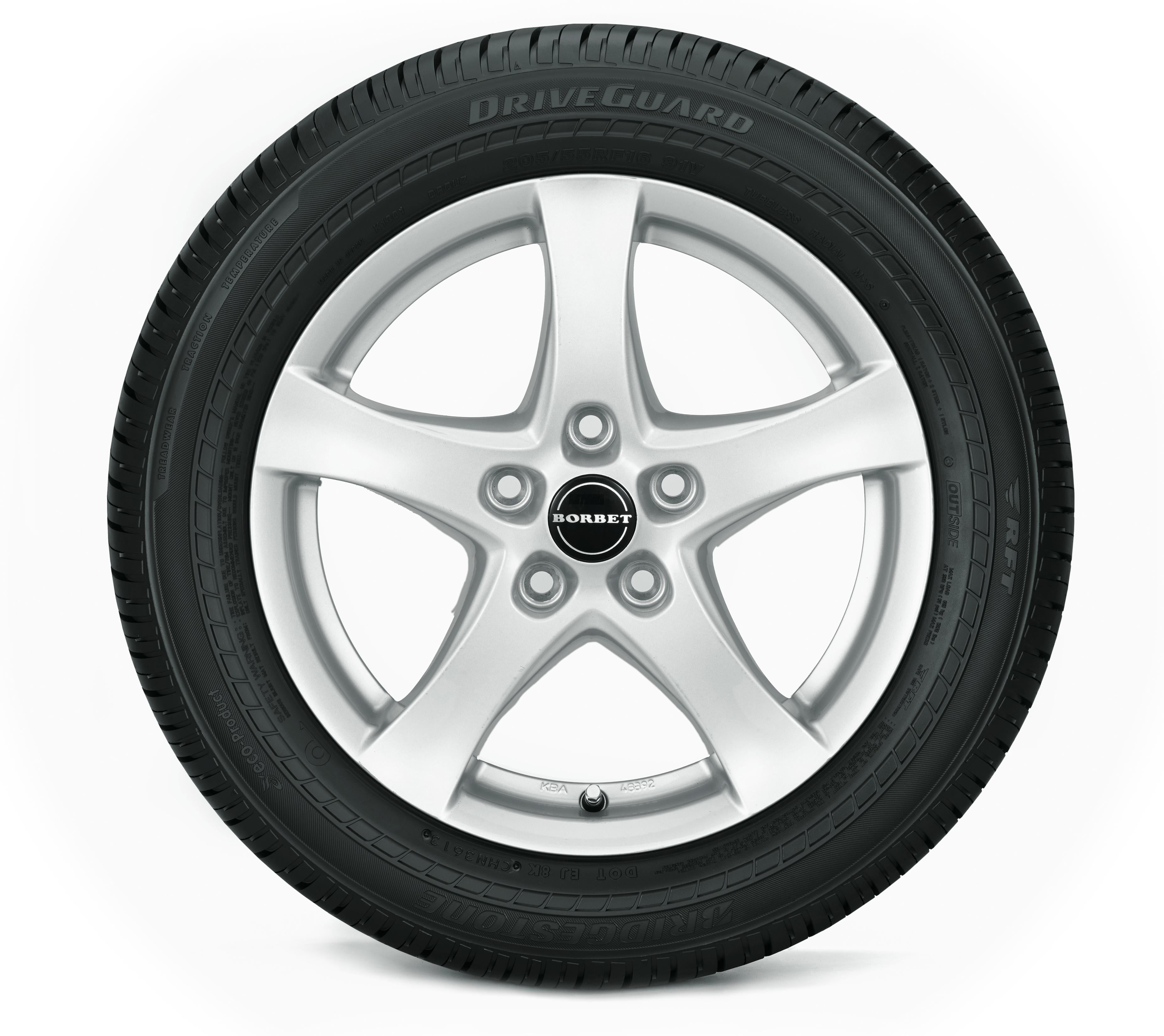Bridgestone DriveGuard 245/45R18 96 W Tire Fits: 2016-23 Chevrolet Malibu LT, 2009-14 Acura TL SH-AWD Simolary simolary.com