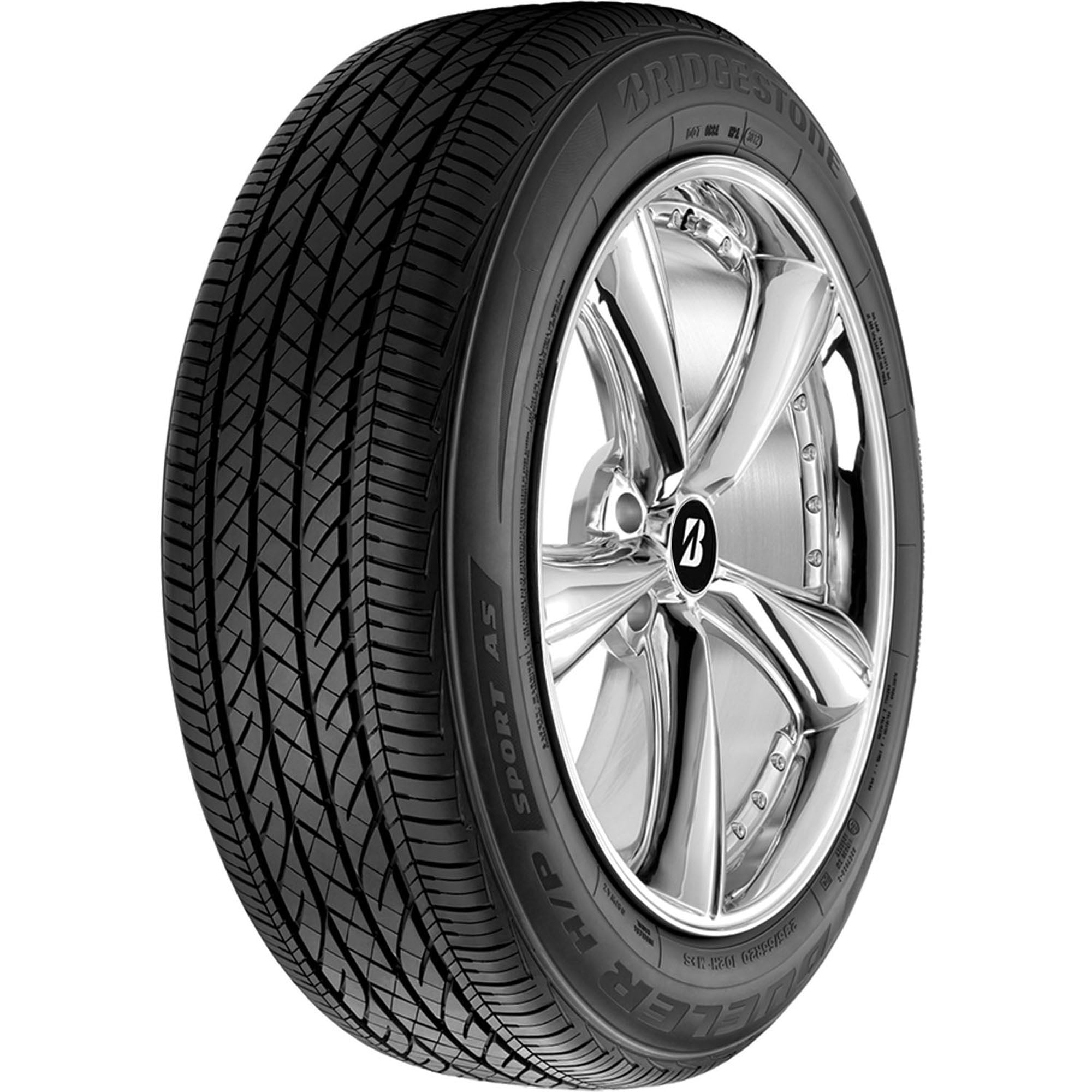 Bridgestone Dueler H/P Sport AS All Season 235/55R20 102H Passenger Tire  Fits: 2017-20 Cadillac XT5 Premium Luxury, 2014-17 INFINITI QX60 Hybrid