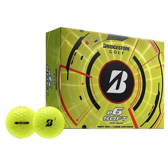 Bridgestone E6 Soft Golf Balls 12pk, Yellow
