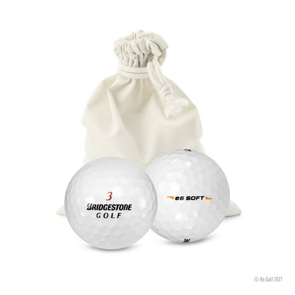 Bridgestone E6 Soft - Quantity 12 in Eco-Friendly Bag (Professionally Recycled)