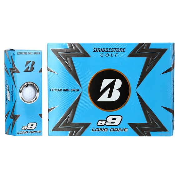 Bridgestone E9 Long Drive Golf Balls, White, 12pk