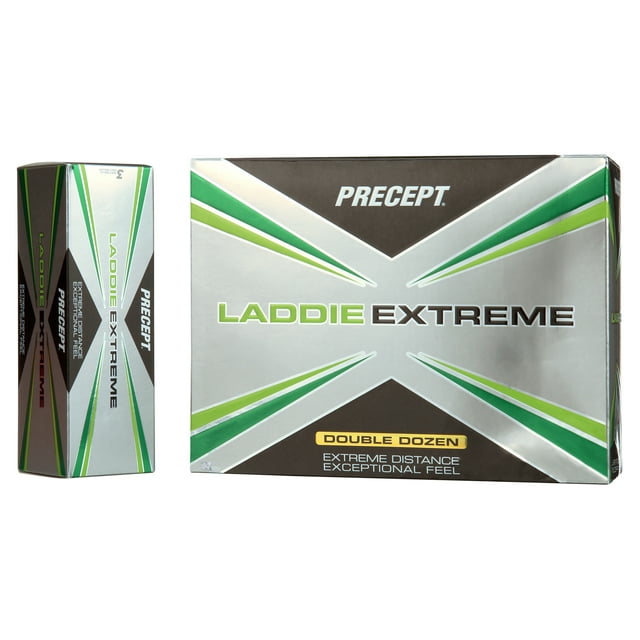 Bridgestone Golf 2017 Precept Laddie Extreme Golf Balls, Prior Generation, 24 Pack