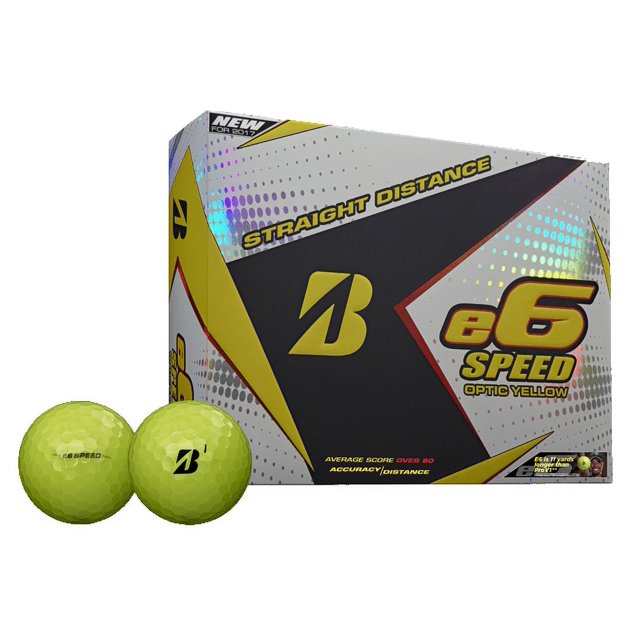 Bridgestone Golf 2017 e6 Golf Balls, Yellow, Prior Generation, 12 Pack