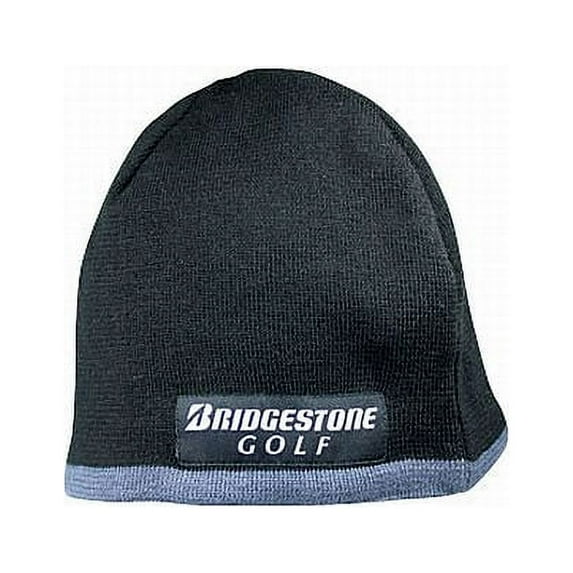 Bridgestone Golf Beanie (Black, One Size) Fleece Line Hat NEW