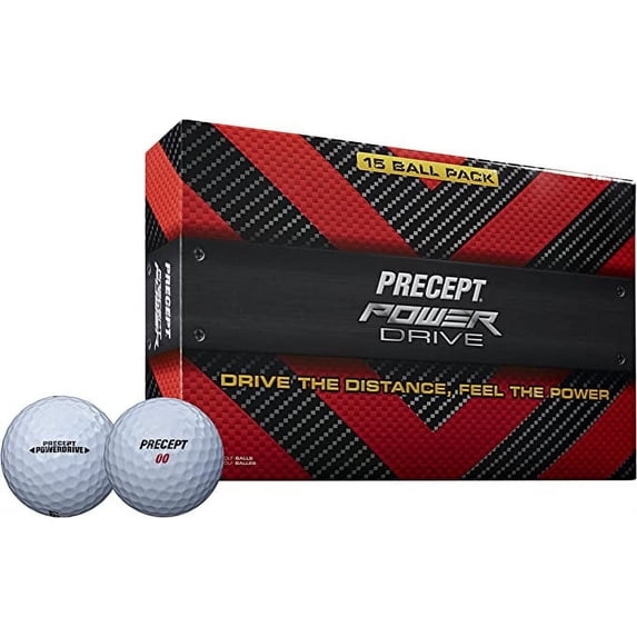 Bridgestone Golf Precept Distance Golf Balls, 15pk White