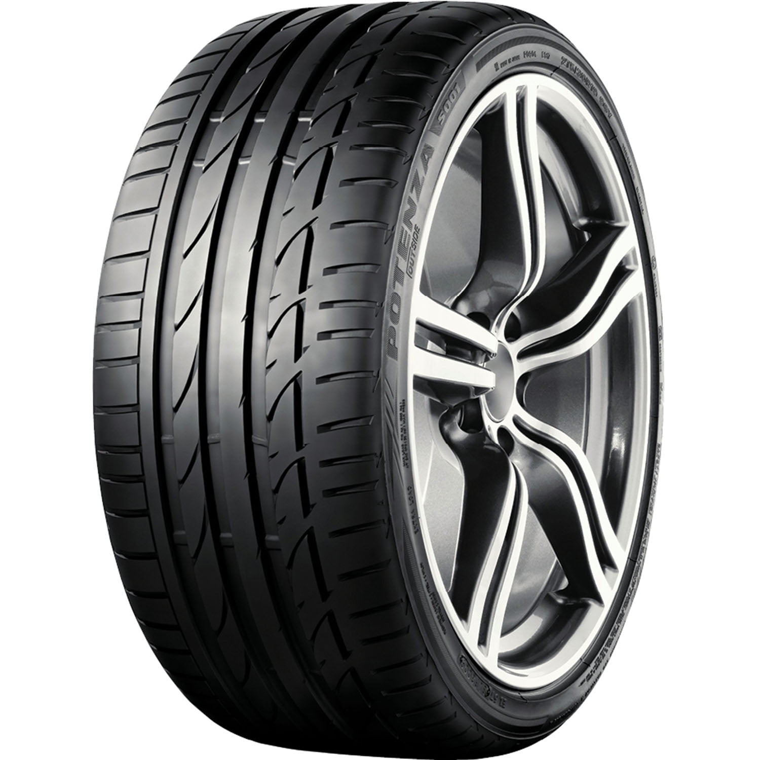タイヤ・ホイール MARU BS POTENZA S001 RFT 275/35R20 Bridgestone Potenza S001 RFT 275/35R20XL 102Y BSW - Walmart.com